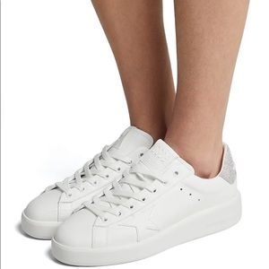 Golden Goose Pure Star Leather Glitter Sneakers